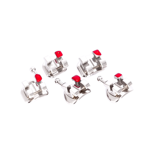 Penjualan Terbaik sehat awet ortodontik gigi kawat gigi Sandblasted ortodontik braket logam braket Mini - Product Image 2