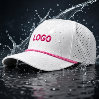 Gorras de Papá Personalizadas con Logotipo Bordado, de Alta Calidad, Impermeables, de Secado Rápido, al por Mayor, Gorras Trucker de 5 Paneles con Malla Perforada y Cierre a Presión