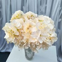 Bouquet de fleurs d'hortensias artificiels en soie à grosses têtes B-2643 au meilleur prix pour la décoration de mariage