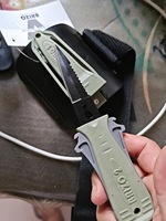 Couteau de plongée affûté en acier inoxydable VDIVE avec sangle de fixation pour la pêche, le camping en plein air, l'aventure, la survie en milieu sauvage