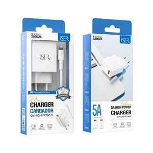 Cargador de Alta Potencia 5A con Cable USB-C de Carga Rápida - Product Image 1