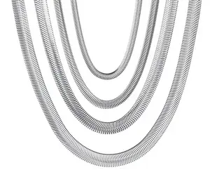 925 Sterling Zilver 1Mm Of 1.6Mm 8 Zijdig Italiaanse Snake Chain-Italiaanse Ketting Voor Vrouwen-Kreeft klauw Gesp