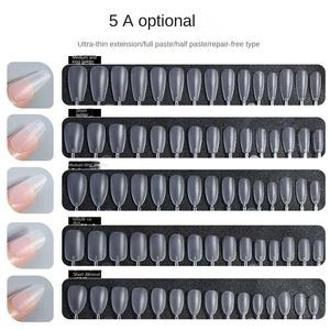 <span class=keywords><strong>Uñas</strong></span> postizas <span class=keywords><strong>de</strong></span> gel ultrafinas, sin costuras, totalmente mate, sin necesidad <span class=keywords><strong>de</strong></span> limar, extensión completa o media, <span class=keywords><strong>uñas</strong></span> postizas. - Product Image 4
