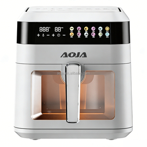 Friteuse à air AOJA 1700W haute puissance, grande capacité 6,5L, deux boutons de commande manuelle avec fenêtre de cuisson visible - Product Image 3