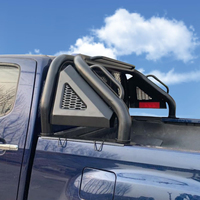 Barre de protection robuste en acier pour pick-up Hilux Ranger Tacoma, universelle, tout-terrain, sport, avec feux stop LED et plaques latérales noires anti-corrosion