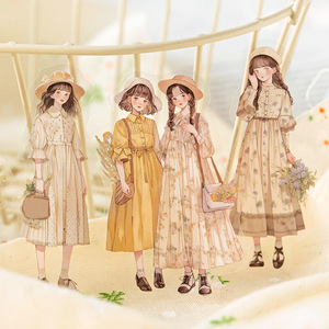 Paquete <span class=keywords><strong>de</strong></span> 30 Pegatinas Kawaii para Scrapbook, Fragmentos <span class=keywords><strong>de</strong></span> la Vida, Diario <span class=keywords><strong>de</strong></span> Recortes, Planificador Dorado, Pegatinas Decorativas para Papelería - Product Image 2