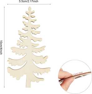 Decoración para el Hogar, Recortes de Madera de Pino, Decoración de Madera de Pino, Adorno Ecológico para Colgar en la Pared, Proveedor Mayorista - Product Image 2