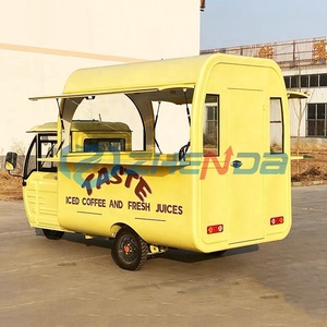 Carrito de Comida Móvil de Alta Calidad y Rápido, Triciclo Eléctrico de 3 Ruedas para Venta de Café, Camión Cocina Móvil de Acero Inoxidable y Acero al Carbono - Product Image 2