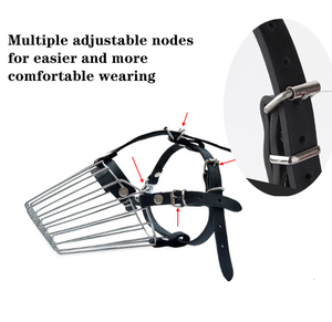 Muselière de panier de museau de chien de haute qualité en gros d'usine <span class=keywords><strong>pour</strong></span> mordre à mâcher et à nettoyer la couverture de bouche de Cage sans cruauté - Product Image 5