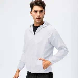 Color Block Windbreaker Nylon Trainingspak Voor Mannen Sport Actieve Kleding Jassen En Shorts Twee Stukken Jogging Sets