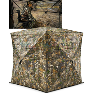 เต็นท์ล่าสัตว์แบบพับได้สำหรับ 2-3 คน ลายพราง กันลม มองเห็นได้ 270 องศา สำหรับตั้งแคมป์หรือยิงปืน - Product Image 4