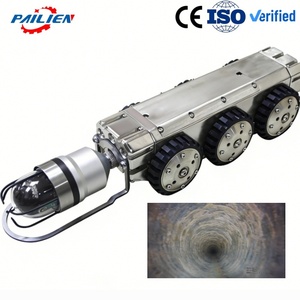 Robot d'inspection <span class=keywords><strong>de</strong></span> canalisations CCTV pour système d'égouts municipaux, robot chenillé étanche pour pipeline souterrain avec moniteur HD <span class=keywords><strong>de</strong></span> 10 pouces - Product Image 1