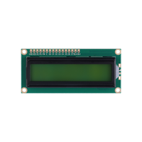 Modul Layar LCD STN Karakter 1602 Pabrik YZY, Layar Monokrom Negatif dengan Lampu Latar LED, Driver ST7066 5V/3.3V Tersedia