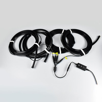 Kit de solution de décoration murale en bois avec éclairage LED en cuivre IP65, télécommande intelligente par application et canal en silicone flexible