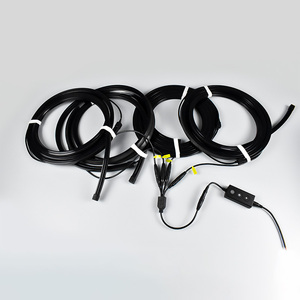 Kit de solutions d'éclairage <span class=keywords><strong>LED</strong></span> flexible en silicone à brancher et à utiliser, contrôlable par application intelligente, pour la décoration de panneaux muraux à lattes en bois - Product Image 2