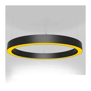 Customize Design Modern Led RGBW Ring Pendant Lights 1200mm Contemporary for Villa House Office Decorative Lighting