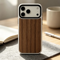 Coque de téléphone en bois de bambou de haute qualité, accessoires personnalisés pour iPhone 17/18 Pro Max, étui en bois pour iPhone