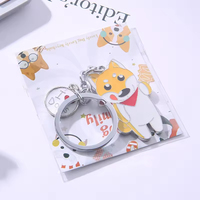Porte-clés tendance et mignon pour animaux de compagnie, en métal, avec motif patte d'animal, pour sacs et clés de voiture, pendentif, porte-clés 'I love Dog', porte-clés Bouledogue Français
