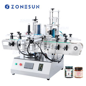 Etichettatrice per bevande a ZS-TB550 automatica rotonda irregolare poligonale esagonale per bottiglie di vetro ZONESUN - Product Image 1