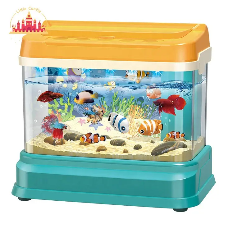 Mini aquarium en plastique de qualité supérieure avec poisson en mouvement SL01A006