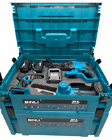 Kit combiné d'outils électriques sans fil 9-en-1 8-en-1, marteau, meuleuse, clé à chocs, batterie au lithium, coffret rigide pour usage domestique, industriel et bricolage