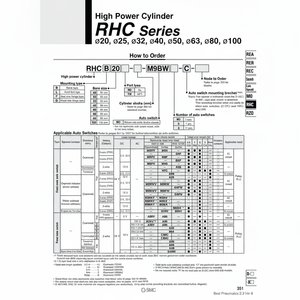 Pièces pneumatiques de RHCB40-420 de cylindre de puissance élevée de SMC Pneumatics - Product Image 1