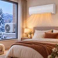 AC Inverter Split CE ERP Grosir 9000BTU 1Hp R32 WIFI Stabil OEM Logo Kustom untuk Proyek Rumah Eropa