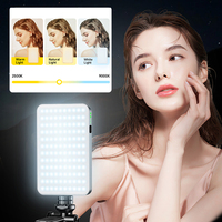 Lampe de remplissage LED portable D10 3000 mAh, 3 couleurs réglables pour appareil photo, téléphone, vidéoconférence et tournage