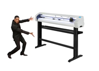 Plotter de Corte de Vinilo de 48 Pulgadas con Función de Contorno Manual y Punto Rojo para Posicionamiento