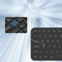 PHILIPS SPT6338BS 75% 84 touches 2,4 GHz Clavier et souris sans fil ultra-mince compact type chocolat pour la maison, le bureau et le multimédia
