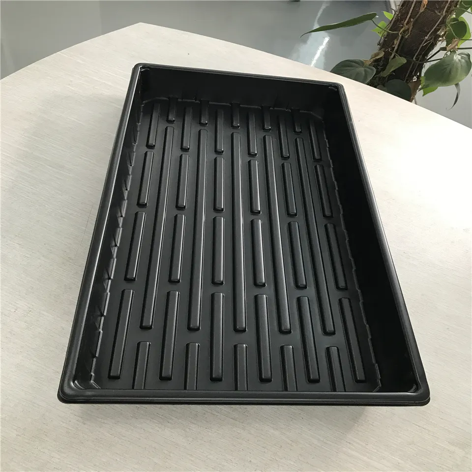 100 Plant Growing Trays (No Drain Holes) - 20" x 10" - Perfect Garden Seed Starter Grow Trays: for Seedlings, Indoor Gardening,