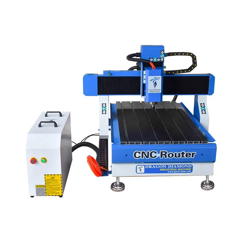 Mini 2.2kw Wood木工Stone Metal Aluminum Small CNC Milling Machine 6090 CNC Router Machine DSPとコントローラ