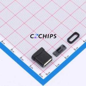 HYCW411-USBC08-120B USB Connector SMD Connector ( Connector Type: Type-C )( Gender: Female )( Mounting Type: Vertical Mount ) - Product Image 1