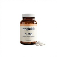 Vitamine C 500mg 60 Capsules Gélules Molles pour Adultes Soutien du Système Immunitaire Antioxydant Complément Alimentaire Marque Privée OEM