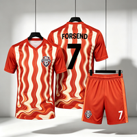 Maillot de football à séchage rapide rayé Forsend, kit de football, uniforme personnalisé, grandes tailles et extra-larges pour les matchs et événements de ligue