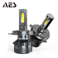 Ampoule LED V18 60W pour phare de voiture, couleur blanche, faisceau Hi/Lo H4, longue durée de vie, ventilateur de refroidissement pour kit de conversion auto/moto