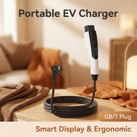 Cargador Portátil para Vehículos Eléctricos GB/T de 3.5kW con Cable TPU de 5m, Resistente al Agua IP65, Plug & Play, CE/TUV, para Autos Eléctricos