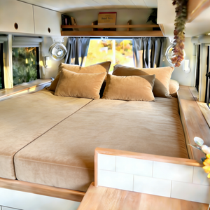 Kasur RV Busa Memori Slow Rebound Mewah Bersertifikasi CE Ukuran Queen, Pereda Tekanan, Bernapas, Kepadatan Tinggi, Ringan untuk Kendaraan - Product Image 1