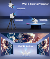 Projecteur LED LCD TV Box Smart Home Portable Home Cinema Screen HY300Pro 650 Lumens 720P Android 11 8 Go Garantie 1 an