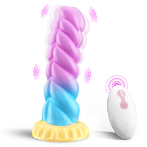 Vibrateur pour hommes - Silicone sûr pour le corps - Certifié CE RoHS - Multi-vitesses - Étanche IPX7 - Charge magnétique - Télécommande sans fil - Doux et discret - Product Image 1