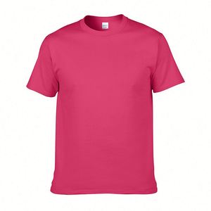 Design OEM/ODM Relaxed Semi Boxy Fit Blank Unisex T-Shirt 100% Cotton 200GSM Orange Heat Transfer Thick T Shirt - Product Image 3