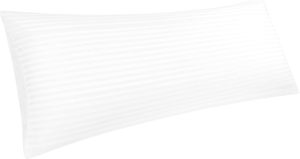 Bedding Soft Body <b>Pillow</b> - Long <b>Pillows</b> for Side and Back Sleepers - Cotton Blend Cover with Soft Polyester Filling (Single Pack - Product Image 1
