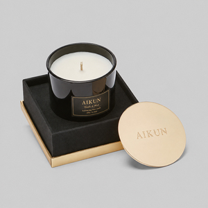 Bougie parfumée en verre de qualité supérieure AIKUN, 100 % cire de soja, avec support pour échantillons, pour les marques mondiales de parfums d'ambiance domestiques - Product Image 1