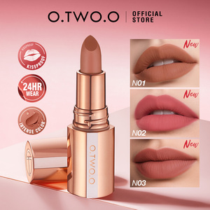 O. DOS. O Mist Lipstick Kiss Lock Color Matte Velvet Lipstick para belleza y maquillaje Light Mist Color - Product Image 1