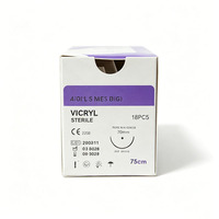 Fil chirurgical Vicryl stérilisé EO, absorbable, tressé, à structure uniforme, non irritant, garantie trois ans, avec emballage standard