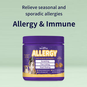 ओएम/ओटम कुत्ते एलर्जी और खुजली काटने से त्वचा राहत एंटी-खुजली वाले कुत्तों के लिए त्वचा राहत विरोधी कॉलर प्रतिरक्षा समर्थन - Product Image 2