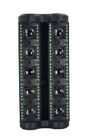 QSE 10x30W Nouvelle Lumière de Scène Spider à Effet Beam, Wash et Strobe RGBW, Boîtier en Aluminium Noir, DMX512 19/36/57 Canaux