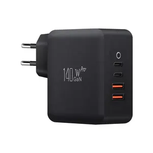 multiple ports 2C2A type c usb a qc3.0 4.0 charging block for iphone macbook 140w 4-port gan wall charger multi-port charger