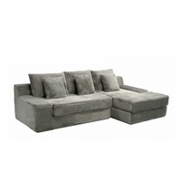 Sofá Cama Plegable en Forma de U de Dos Plazas, Moderno y de Lujo, en Terciopelo, Ajustable, Duradero, con Espuma Viscoelástica de Alta Densidad y Diseño Ecológico