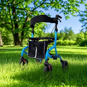 Rodillo plegable de aluminio para caminar, asistente para personas <span class=keywords><strong>mayores</strong></span> discapacitadas, andador, equipo de rehabilitación, andador para personas <span class=keywords><strong>mayores</strong></span> - Product Image 2
